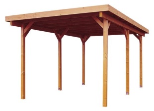 Přístřešek pro automobily - zastřešené stání (ZAHRADNÍ DOMKY)