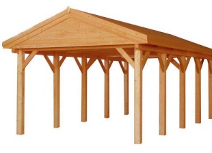 Přístřešek pro automobily - zastřešené stání (ZAHRADNÍ DOMKY)